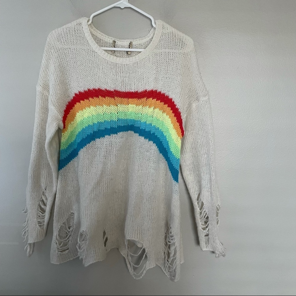 Wildfox Rainbow Dreamer Lenon Sweater - Picture 3 of 9